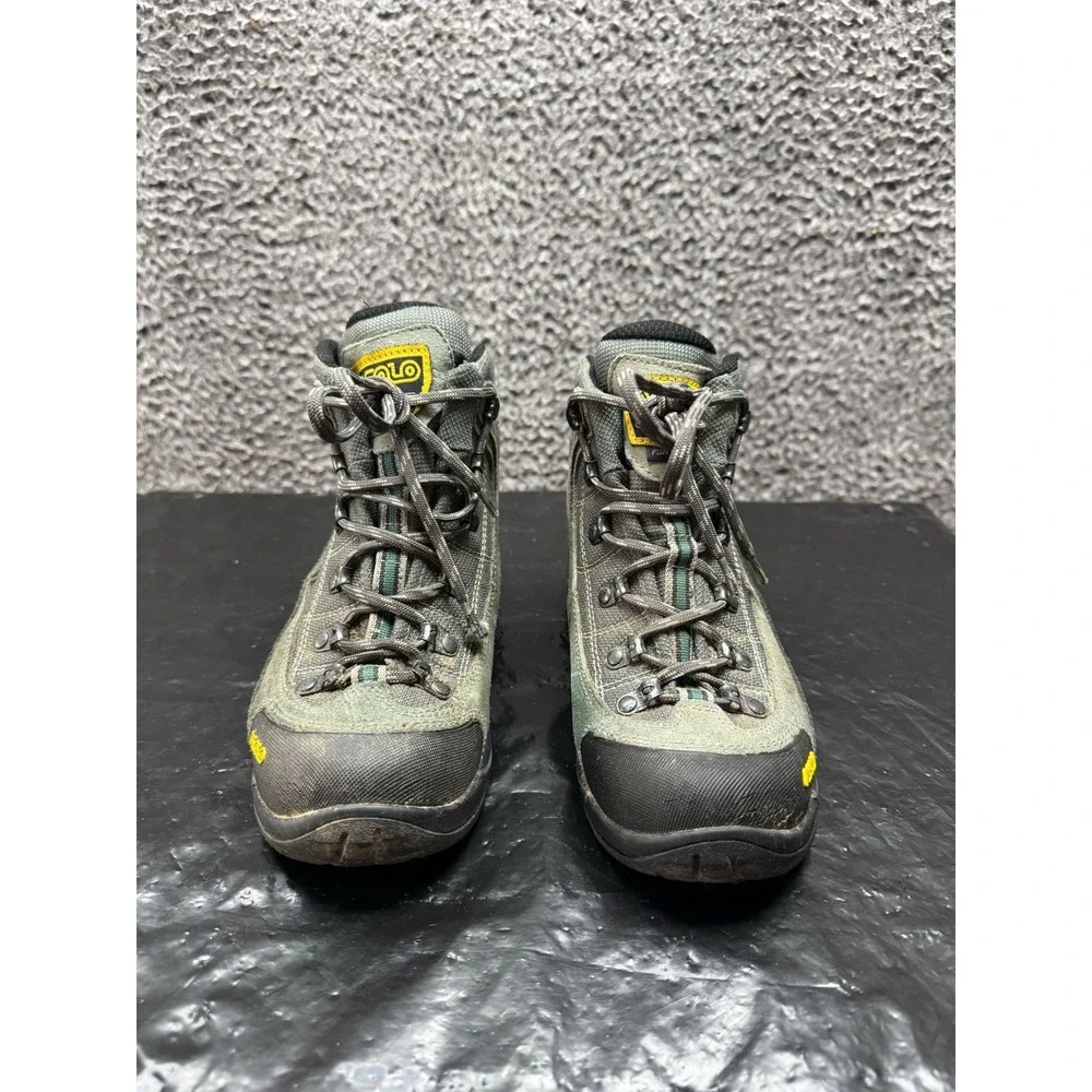 Asolo Fusion 70 GTX Waterproof Gore Tex Hiking‎ Boots Green Womens Size 6 US